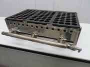 H1395◆業務用◆ガスたこ焼き器 28穴×3連 84個