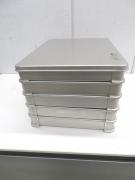 H1605◆アカオ◆アルミ製システムバット5枚セット(蓋1枚付) 大-50