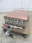 H1540◆アラハタ◆卓上 一文字火床ガス式 大型(ガス温調バルブ付) 尺5×2尺