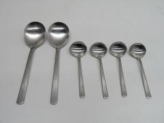 H1423◆ステンレス製◆ソーススプーン・サービススプーン6本セット