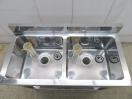 H1708◆ステンレス製◆2槽シンク